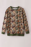 Camo leave dad&me sweatshirt - Aaria Tees Aaria Tees