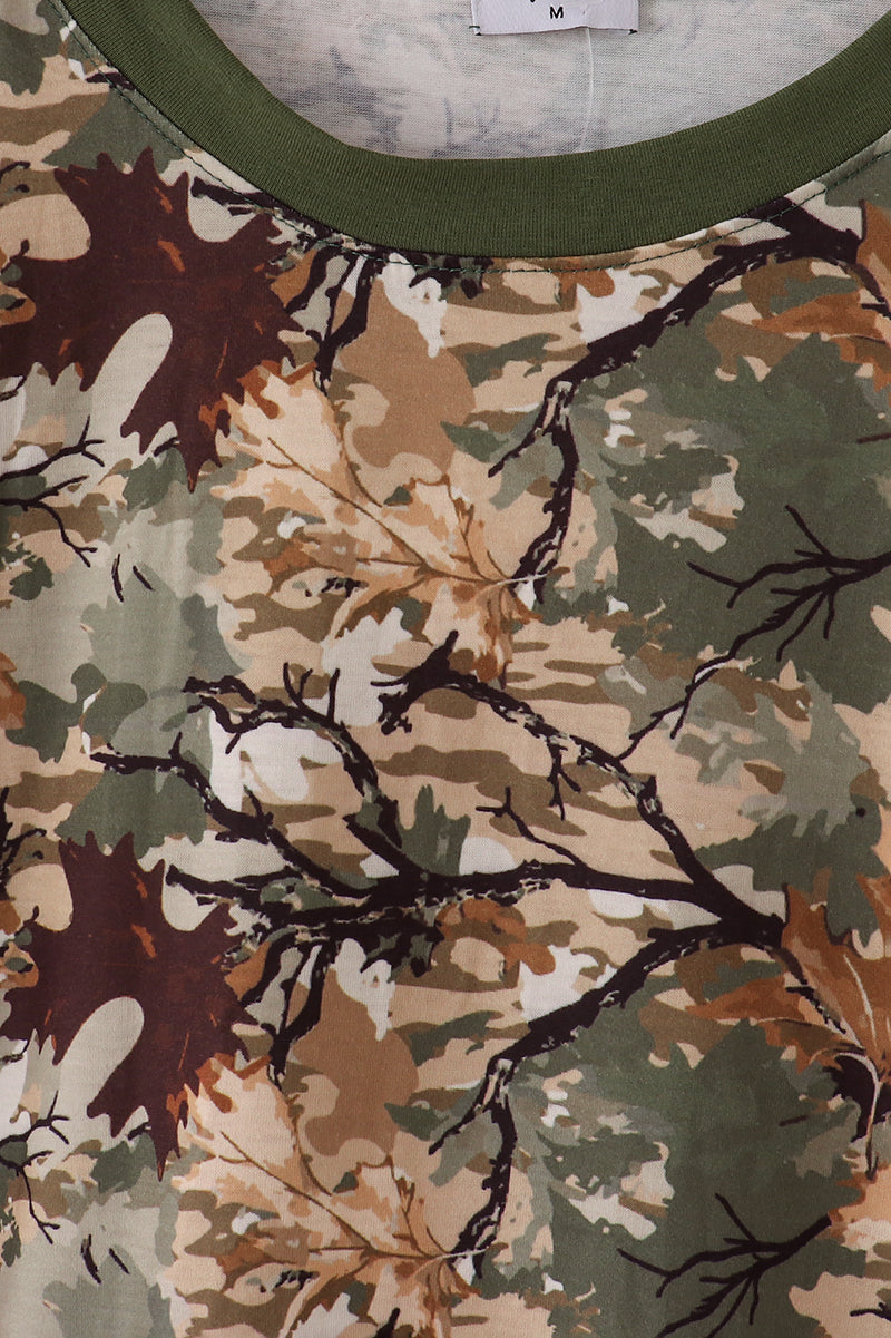 Camo leave dad&me sweatshirt - Aaria Tees Aaria Tees