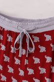 Alabama roll tide elephant print bamboo pajamas pants - Aaria Tees Aaria Tees