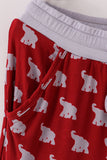 Alabama roll tide elephant print bamboo pajamas pants - Aaria Tees Aaria Tees