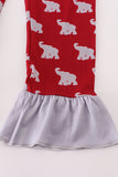 Alabama roll tide elephant print bamboo pajamas set - Aaria Tees Aaria Tees