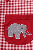 Alabama roll tide elephant embroidery button down shirt - Aaria Tees Aaria Tees
