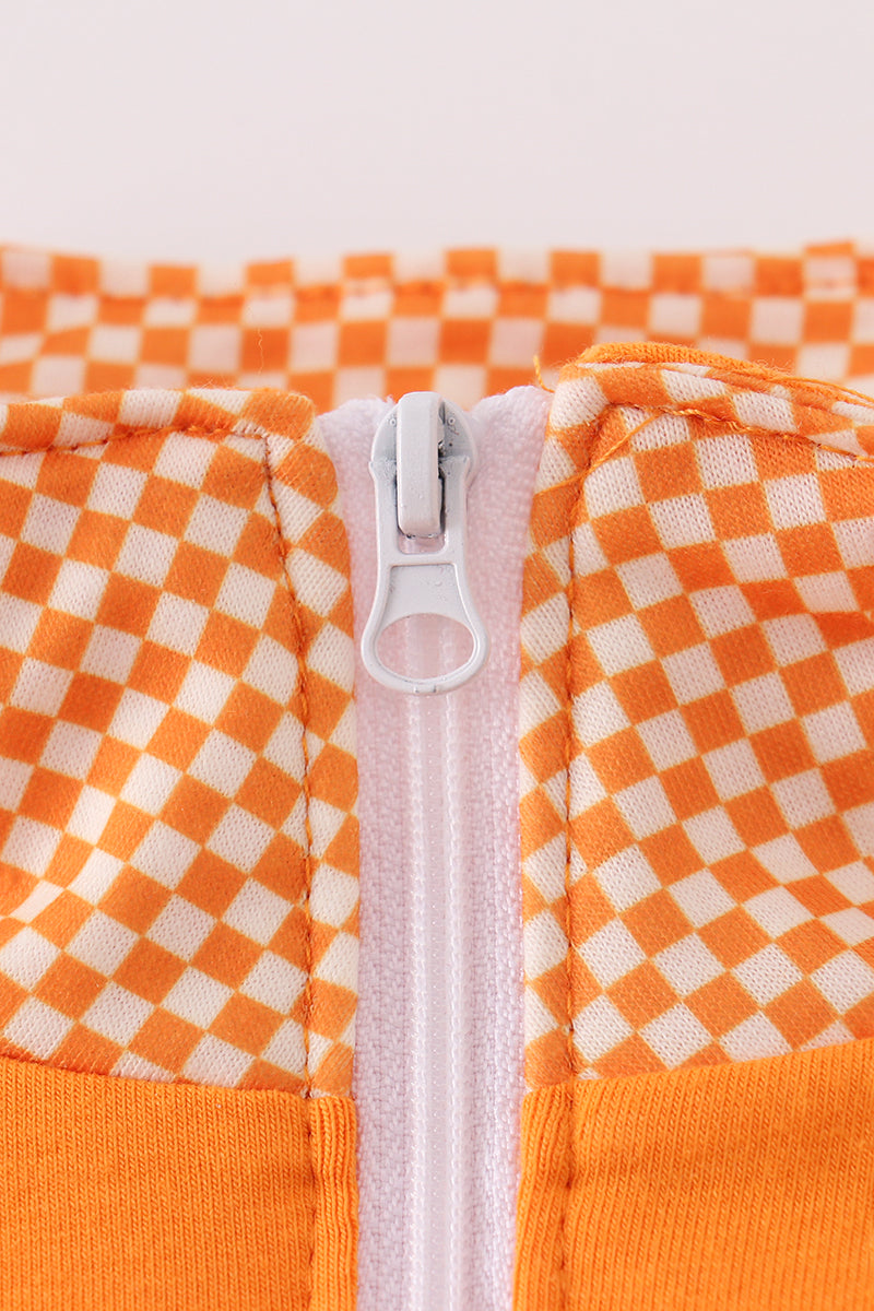 Orange Tennessee go vols applique pullover - Aaria Tees Aaria Tees