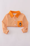Orange Tennessee go vols applique button down shirt - Aaria Tees Aaria Tees