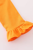 Orange Tennessee go vols applique ruffle pants set - Aaria Tees Aaria Tees