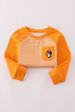 Orange Tennessee go vols applique stripe top - Aaria Tees Aaria Tees