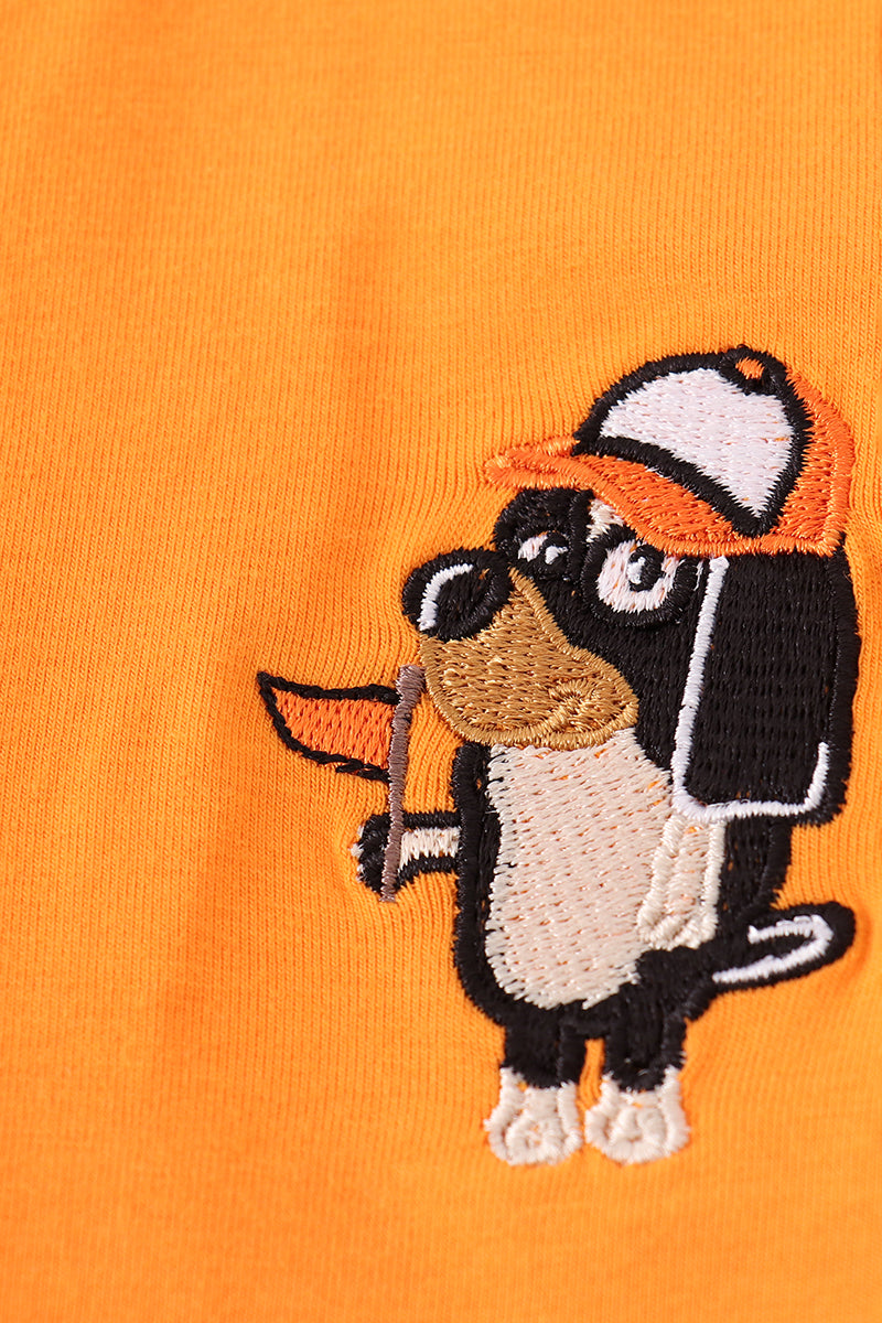 Orange Tennessee go vols embroidery top - Aaria Tees Aaria Tees