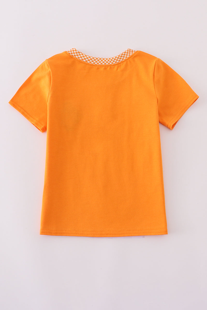 Orange Tennessee go vols embroidery top - Aaria Tees Aaria Tees
