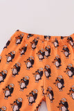 Orange Tennessee go vols print ruffle pajamas set - Aaria Tees Aaria Tees