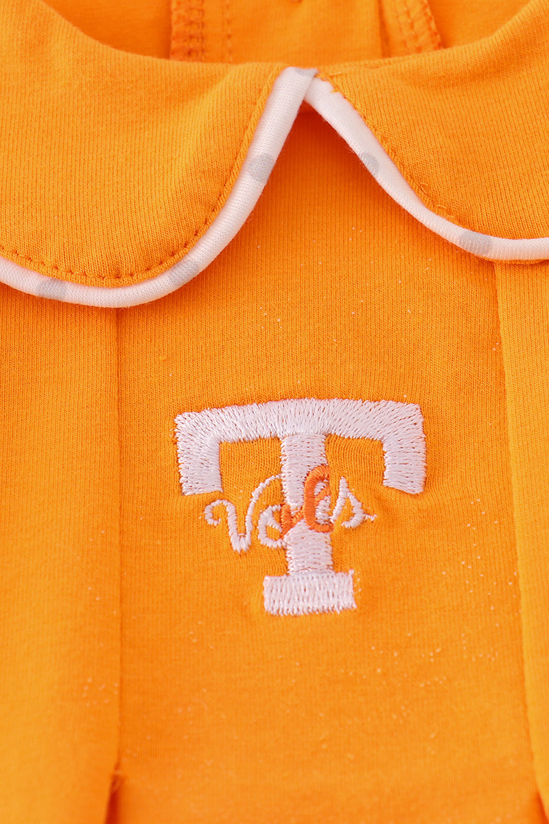 Orange Tennessee go vols embroidery bubble - Aaria Tees Aaria Tees