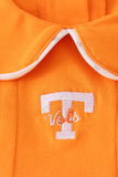 Orange Tennessee go vols embroidery ruffle pants set - Aaria Tees Aaria Tees