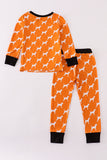 Orange Tennessee bamboo pajamas set - Aaria Tees Aaria Tees
