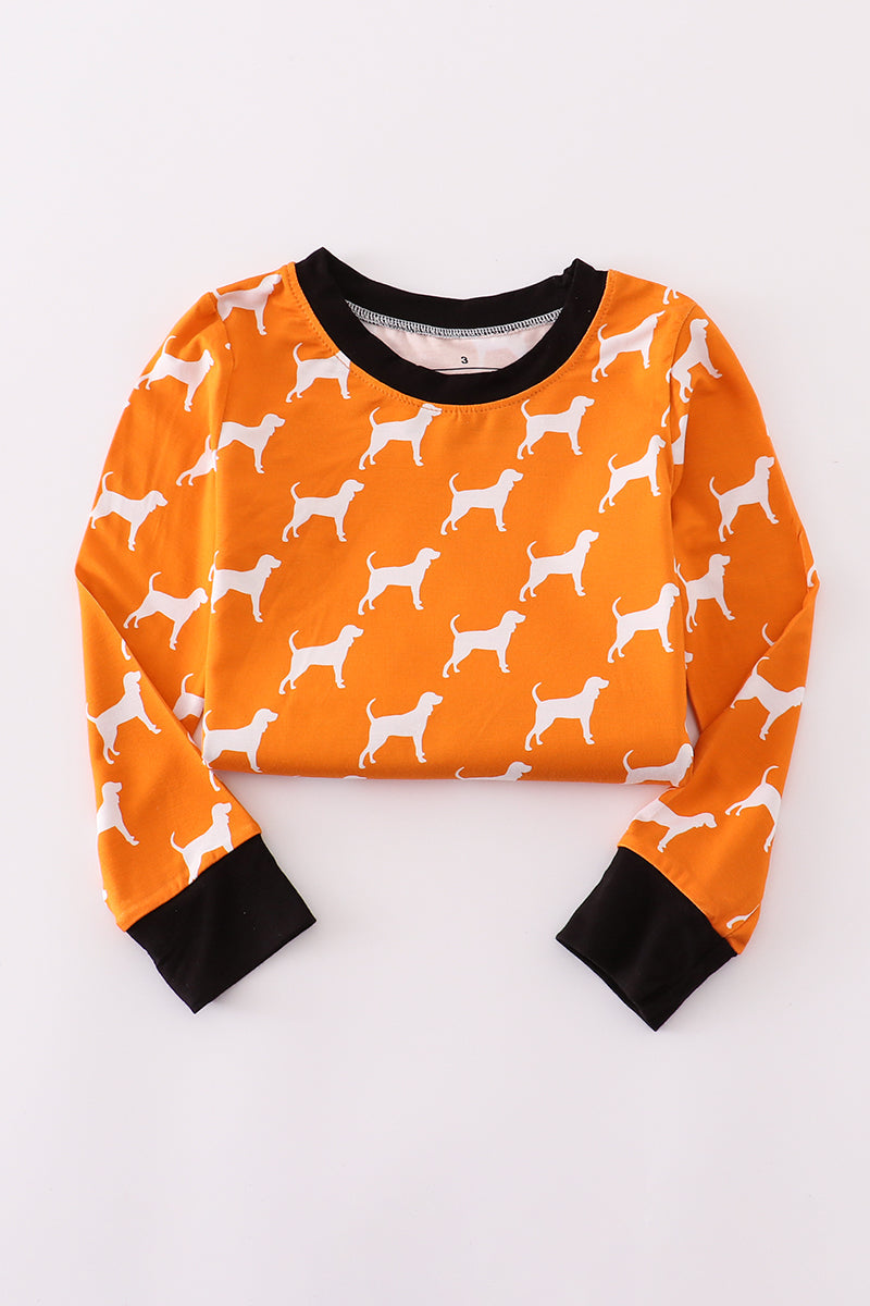 Orange Tennessee bamboo pajamas set - Aaria Tees Aaria Tees