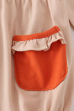 Rust isaiah embroidery bubble - Aaria Tees Aaria Tees