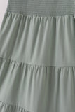 Sage smocked tiered mom dress - Aaria Tees Aaria Tees