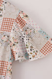 Fall floral print mom dress - Aaria Tees Aaria Tees