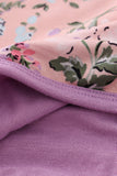 Purple floral print bamboo blanket - Aaria Tees Aaria Tees