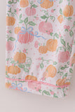 Pink pumpkin bamboo mom pajamas set - Aaria Tees Aaria Tees