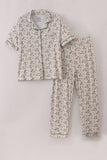 Green duck print bamboo mom pajamas set - Aaria Tees Aaria Tees