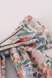 Blue floral print sailor bow - Aaria Tees Aaria Tees