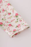 Pink rose hand smocked bloomer set - Aaria Tees Aaria Tees