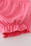 Pink rose hand smocked bloomer set - Aaria Tees Aaria Tees