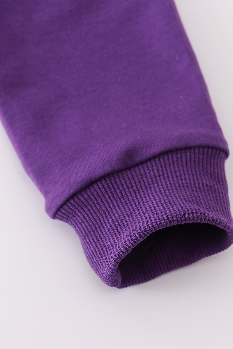 LSU glitter hoodie top - Aaria Tees Aaria Tees