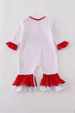 Ohio glitter ruffle romper - Aaria Tees Aaria Tees
