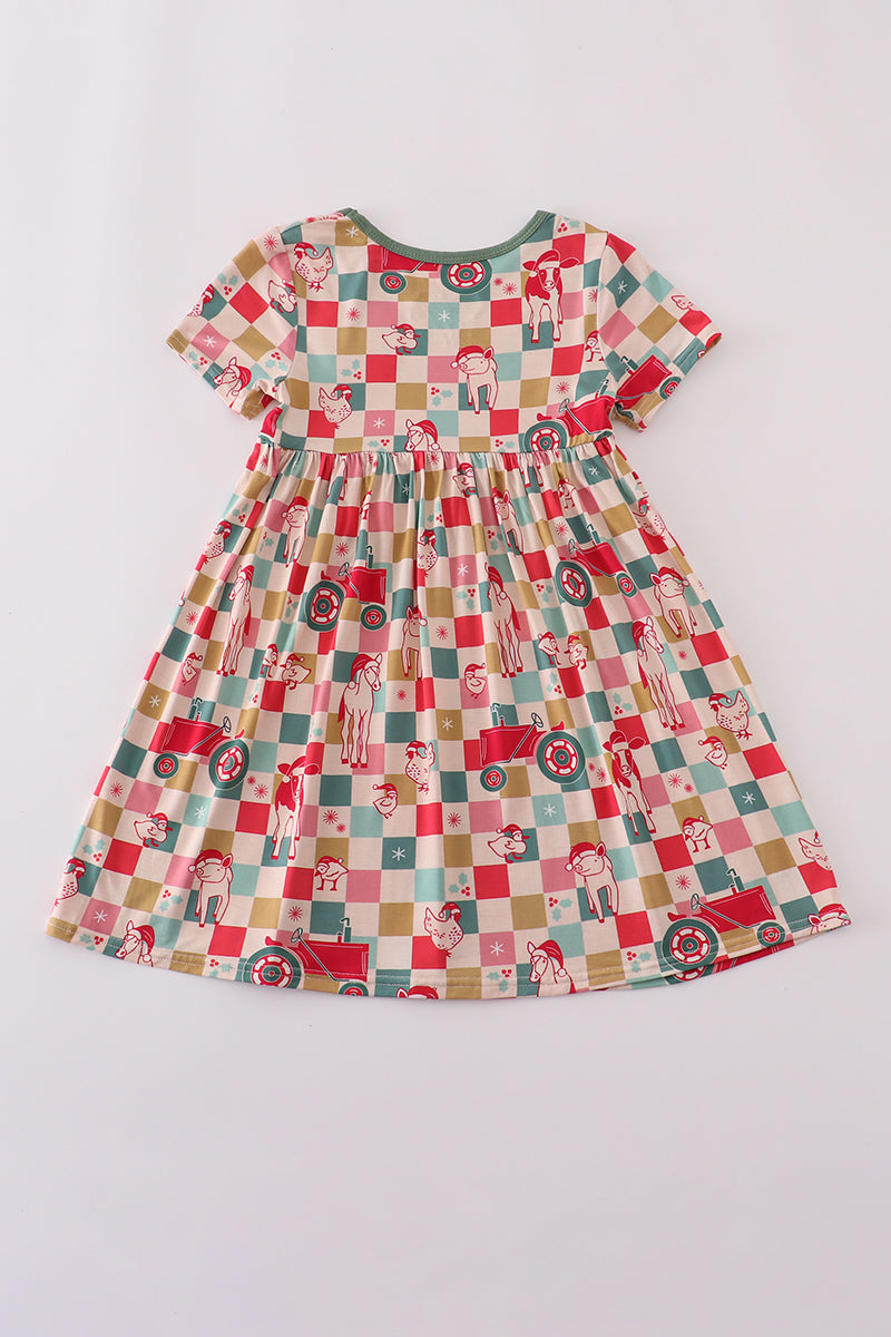 Checkered bamboo dress - Aaria Tees Aaria Tees