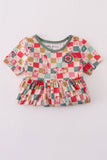 Checkered bamboo dress - Aaria Tees Aaria Tees