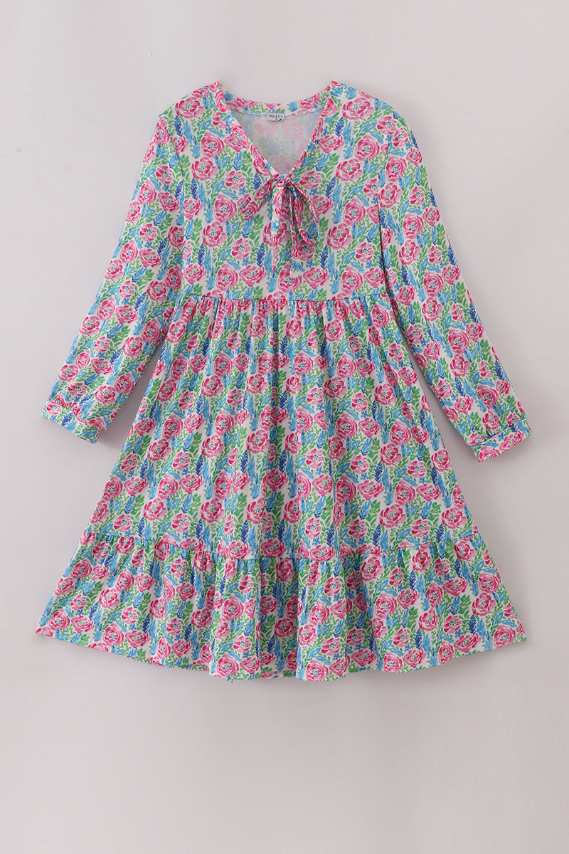 Pink paradise mom dress - Aaria Tees Aaria Tees