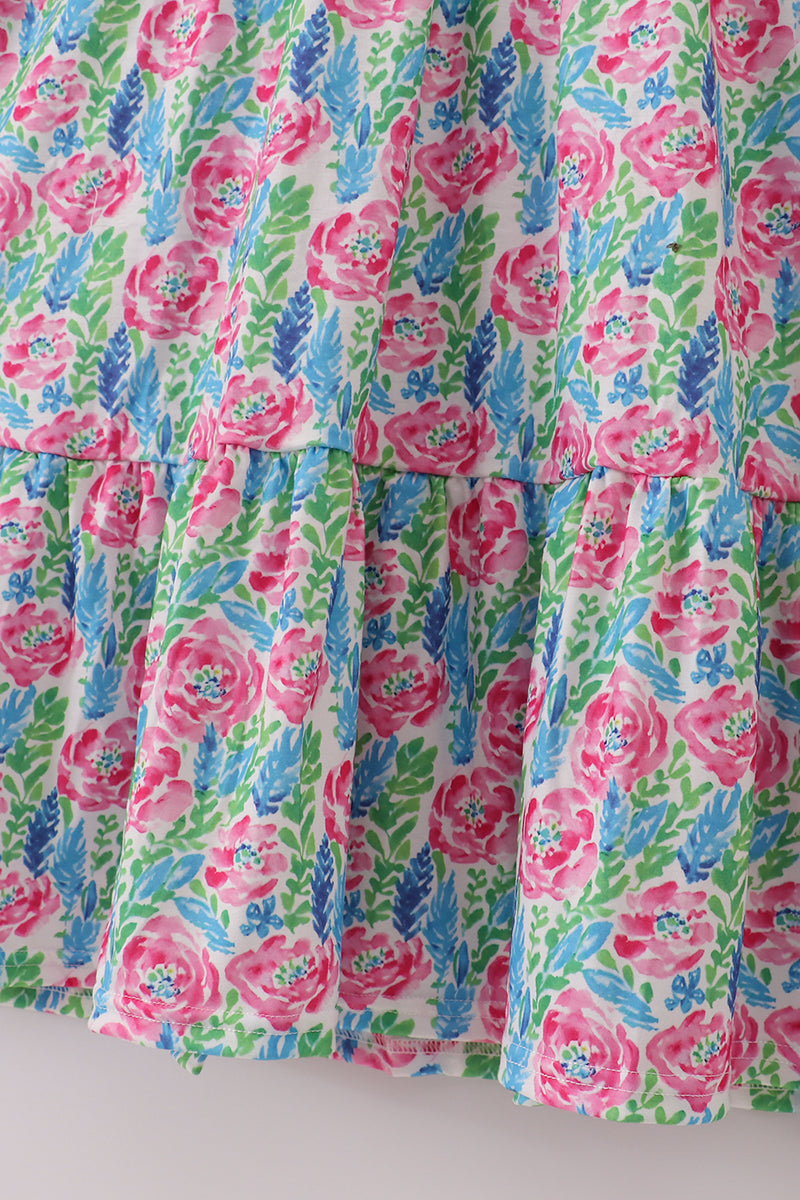 Pink paradise mom dress - Aaria Tees Aaria Tees