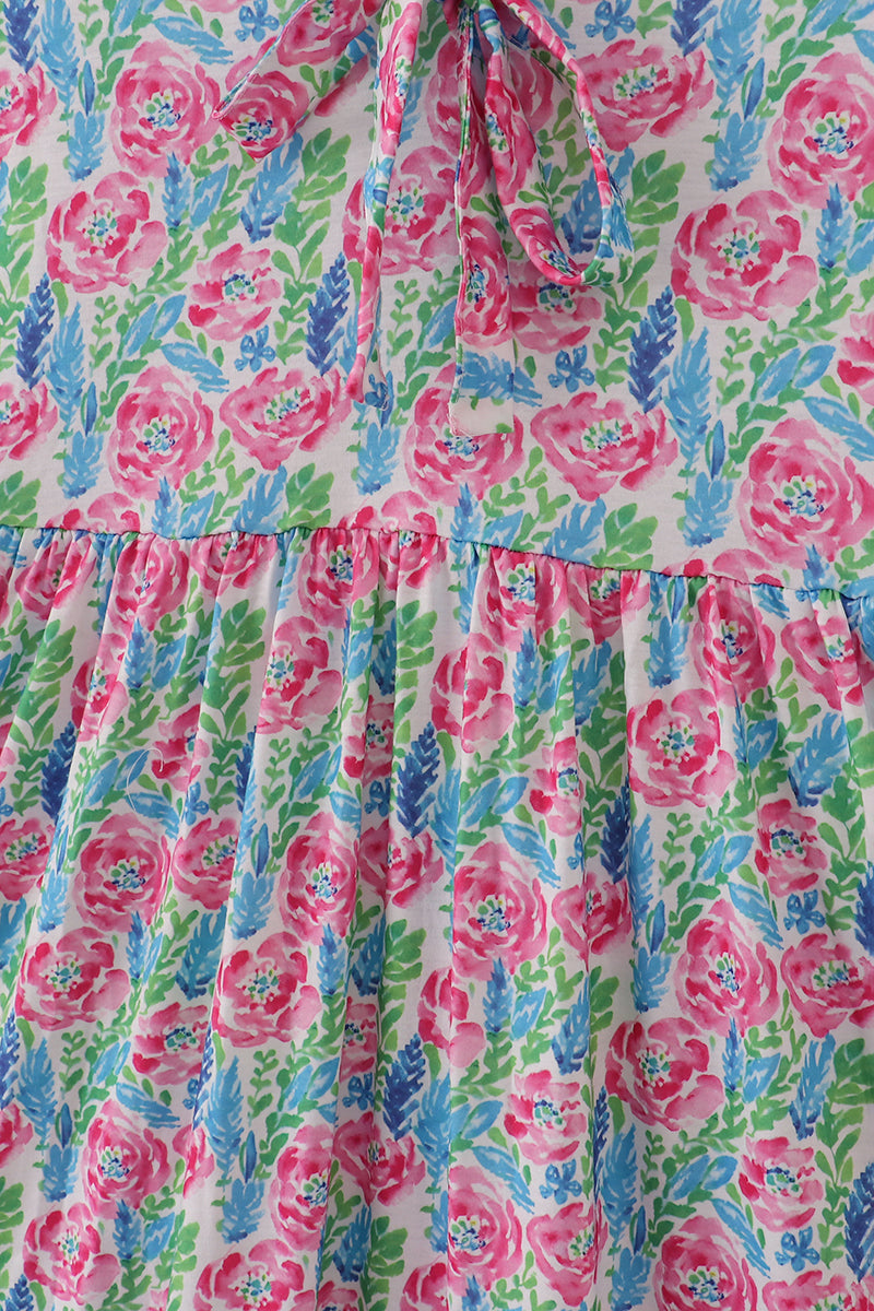 Pink paradise mom dress - Aaria Tees Aaria Tees