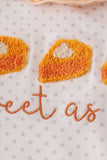 Sweet as pie french knot girl bubble - Aaria Tees Aaria Tees
