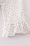 Sweet as pie french knot girl bloomers set Aaria Tees