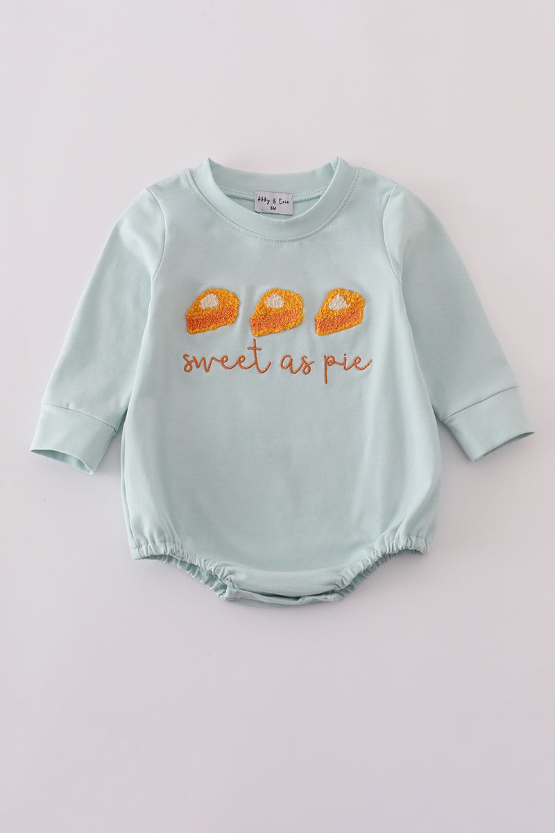 Sweet as pie french knot boy bubble - Aaria Tees Aaria Tees