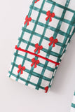 Green bow plaid mom gown - Aaria Tees Aaria Tees