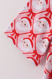 Red santa claus print bamboo mom gown - Aaria Tees Aaria Tees