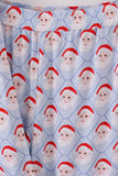 Blue santa claus bamboo dad pajamas set - Aaria Tees Aaria Tees
