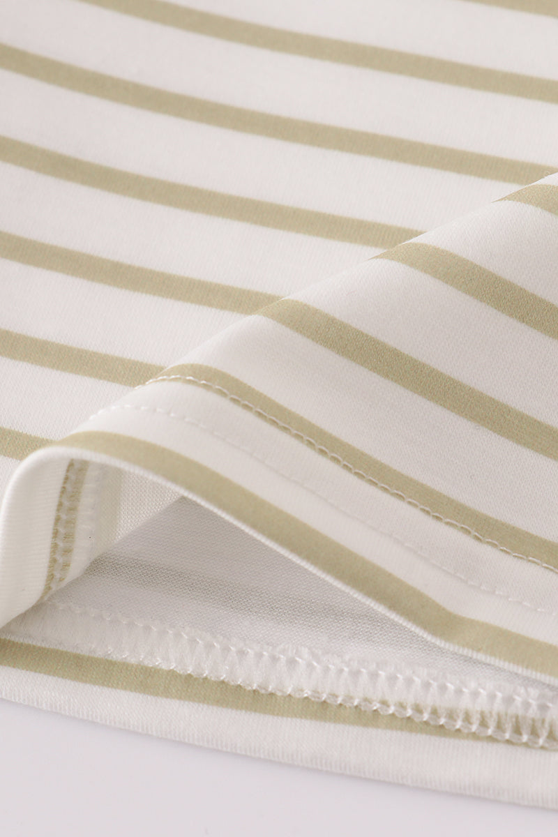 Khaki stripe top - Aaria Tees Aaria Tees