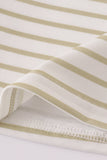 Khaki stripe top - Aaria Tees Aaria Tees