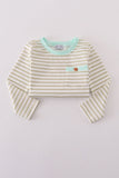 Khaki stripe top - Aaria Tees Aaria Tees