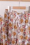 Santa milk biscuits bamboo mom pajamas set - Aaria Tees Aaria Tees