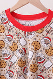 Santa milk biscuits bamboo mom pajamas set - Aaria Tees Aaria Tees