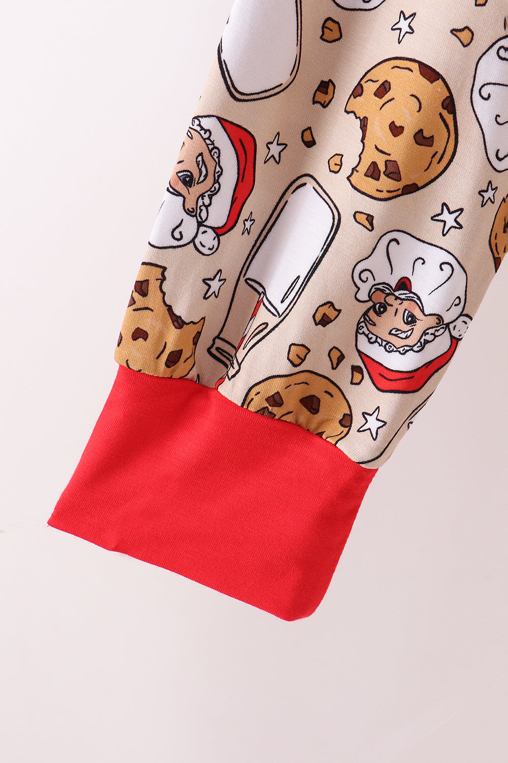 Santa milk biscuits bamboo mom pajamas set - Aaria Tees Aaria Tees