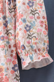 Jesus loves me embroidery floral print girl set Aaria Tees
