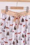 Christmas tree animal adult bamboo pajamas pants - Aaria Tees Aaria Tees