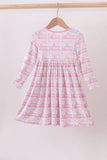 Pink train bamboo pajamas dress - Aaria Tees Aaria Tees