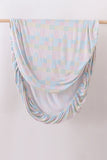 Pink floral checkered bamboo crib sheet - Aaria Tees Aaria Tees