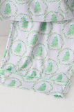 Green christmas tree bamboo dad pajama set Aaria Tees